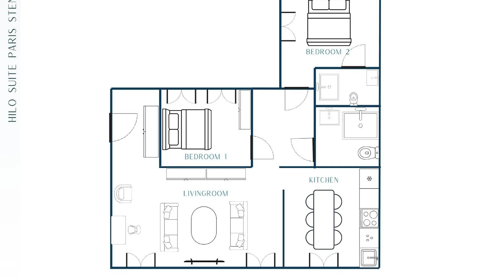 Apartamento Hilo Suite Paris Stendhal - 6Pers - 70M2 Francia